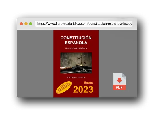 Vista previa del PDF del libro Constitución Española: incluye Leyes Orgánicas del Tribunal Constitucional y del Defensor del Pueblo