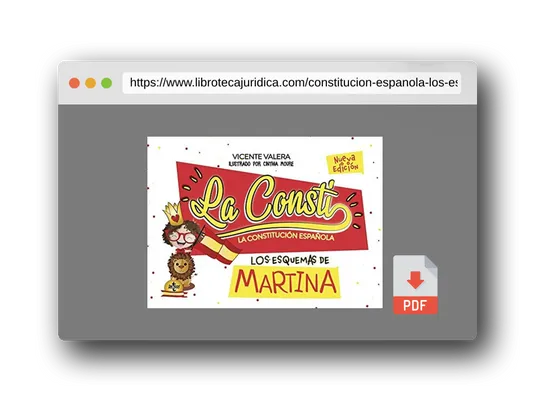 Vista previa del PDF del libro Constitución Española. Los esquemas de Martina (Derecho - Práctica Jurídica)