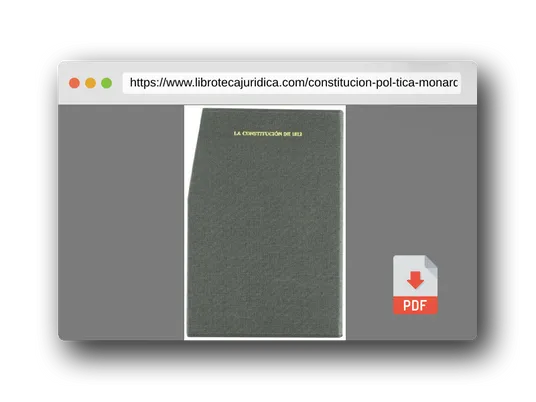 Vista previa del PDF del libro Constitución Pol¡tica de la Monarqu¡a Española, la Constitución de 1812