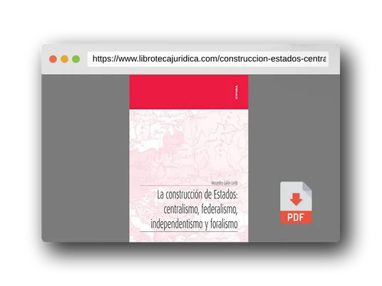 Vista previa del PDF del libro La Construcción De Estados: Centralismo, Federalismo, independentismo y Foralismo (Apuntes)
