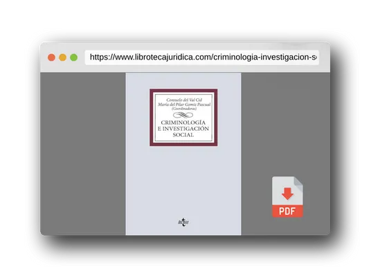 Vista previa del PDF del libro Criminología e investigación social (Sociología)