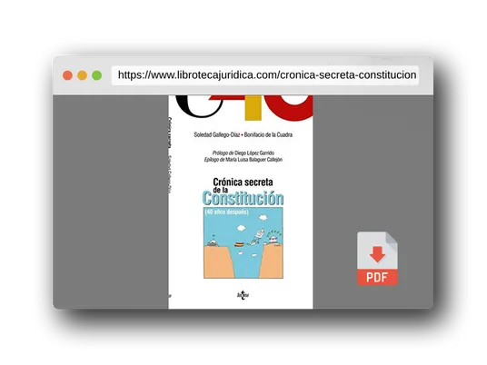 Vista previa del PDF del libro Crónica secreta de la Constitución: 40 años después (Ciencia Política - Semilla y Surco - Serie de Ciencia Política)