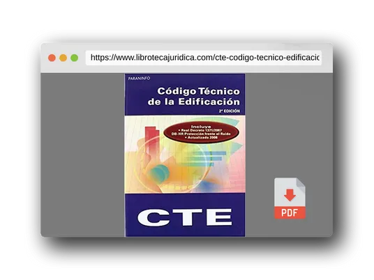 Vista previa del PDF del libro CTE. Código técnico de la edificación (Arquitectura)