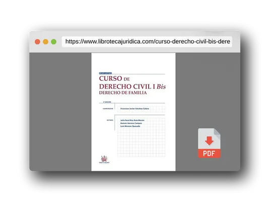 Vista previa del PDF del libro Curso de Derecho Civil I bis Derecho de Familia 3. ª Edición 2015 (Manuales de Derecho Civil y Mercantil)