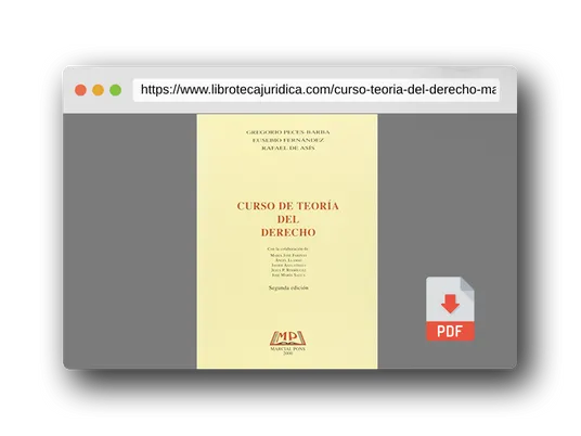 Vista previa del PDF del libro Curso De Teoria Del Derecho (Manuales (marcial Pons))
