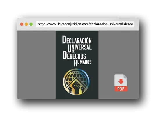 Vista previa del PDF del libro DECLARACIÓN UNIVERSAL DE DERECHOS HUMANOS