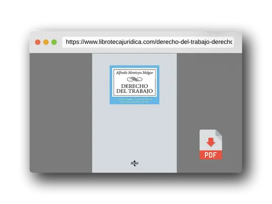 Vista previa del PDF del libro Derecho del Trabajo (Derecho - Biblioteca Universitaria de Editorial Tecnos)