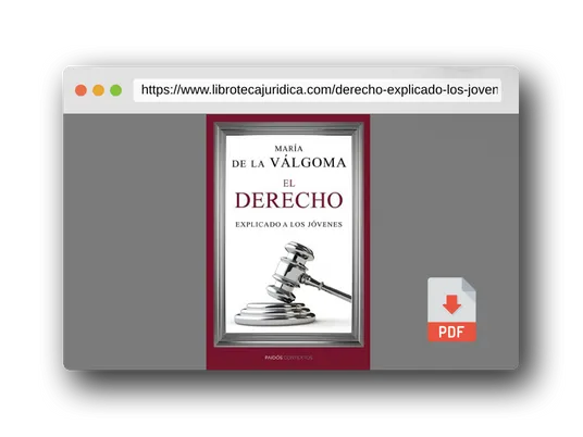 Vista previa del PDF del libro El derecho explicado a los jóvenes (Contextos)