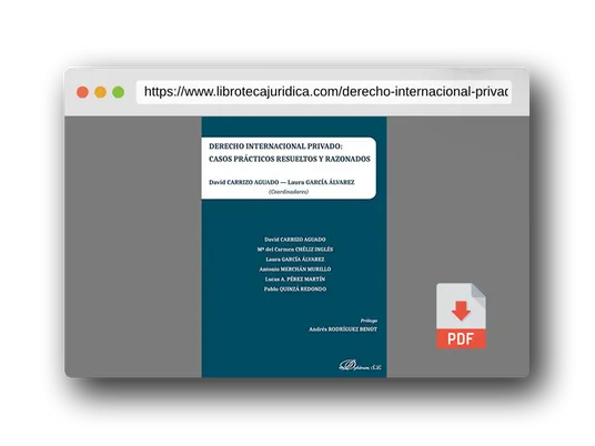 Vista previa del PDF del libro Derecho internacional privado: casos prácticos resueltos y razonados