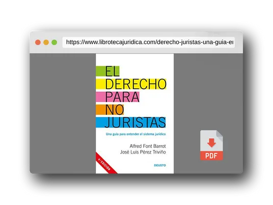 Vista previa del PDF del libro El derecho para no juristas: Una guía para entender el sistema jurídico (Deusto)