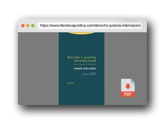 Vista previa del PDF del libro Derecho y justicia internacional: Antes y después de Núremberg (ESTRUCTURAS Y PROCESOS - DERECHO)