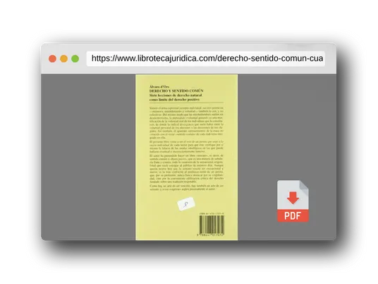 Vista previa del PDF del libro Derecho y Sentido Común (Cuadernos)
