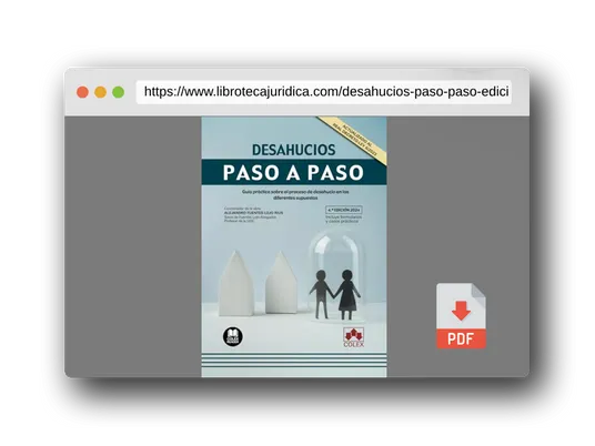 Vista previa del PDF del libro Desahucios. Paso a Paso (4.ª EDICIÓN 2024): Guía práctica sobre el proceso de desahucio en los diferentes supuestos