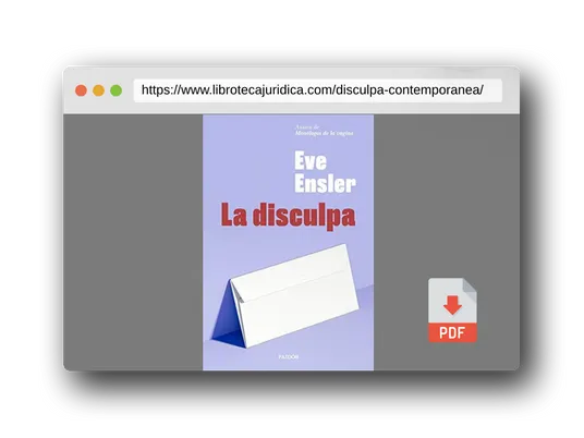 Vista previa del PDF del libro La disculpa (Contemporánea)