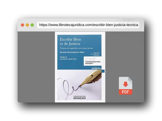 Vista previa del PDF del libro Escribir bien es de justicia: Técnicas de expresión escrita para juristas (Gestión de Despachos)