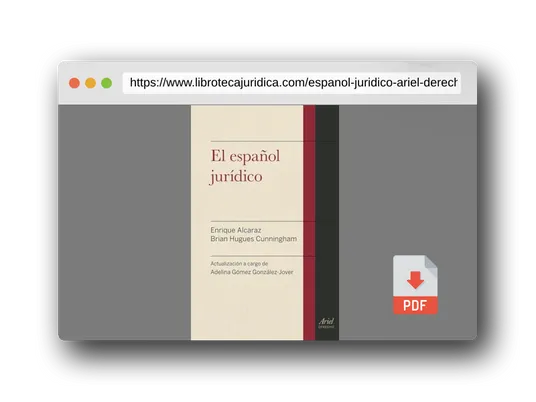 Vista previa del PDF del libro El español jurídico (Ariel Derecho)