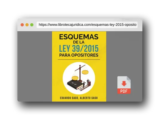 Vista previa del PDF del libro Esquemas de la Ley 39/2015 para Opositores