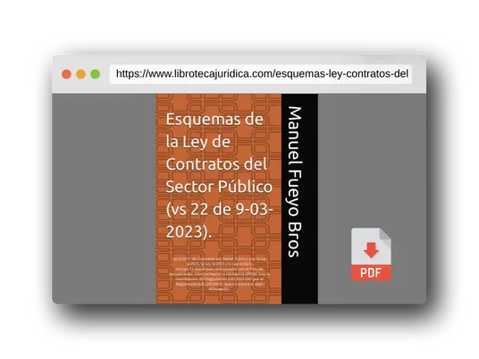 Vista previa del PDF del libro Esquemas de la Ley de Contratos del Sector Público: Ley 9/2017 de Contratos del Sector Público