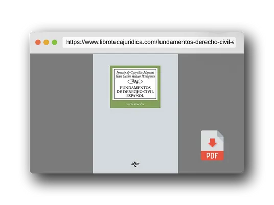 Vista previa del PDF del libro Fundamentos de Derecho Civil español (Derecho - Biblioteca Universitaria de Editorial Tecnos)