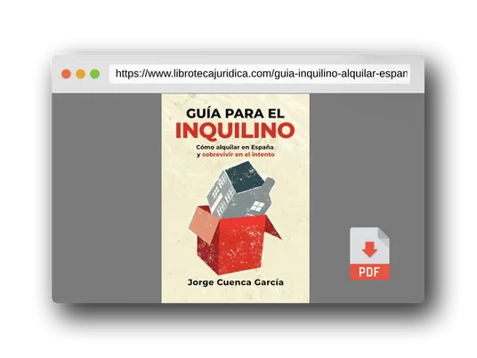 Vista previa del PDF del libro Guía para el inquilino: Cómo alquilar en España y sobrevivir en el intento