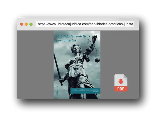 Vista previa del PDF del libro Habilidades prácticas para juristas (SIN COLECCION)