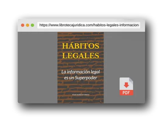 Vista previa del PDF del libro HABITOS LEGALES: La información legal es un Superpoder