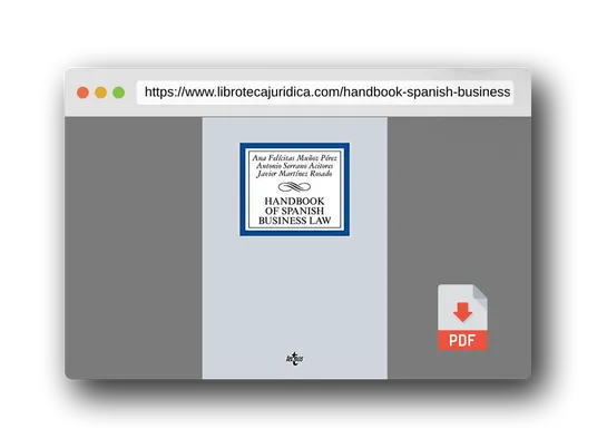 Vista previa del PDF del libro Handbook of Spanish Business Law