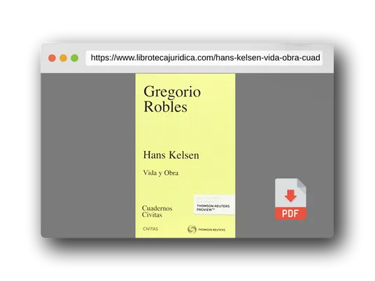 Vista previa del PDF del libro Hans Kelsen: Vida y Obra (Cuadernos)