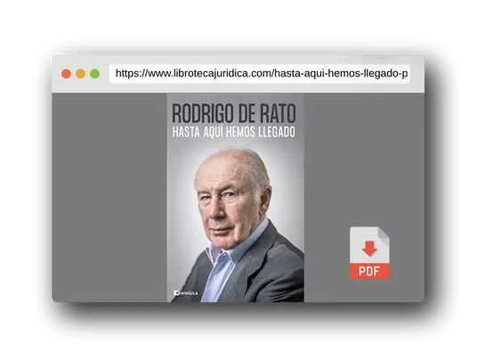 Vista previa del PDF del libro Hasta aquí hemos llegado (PENINSULA)