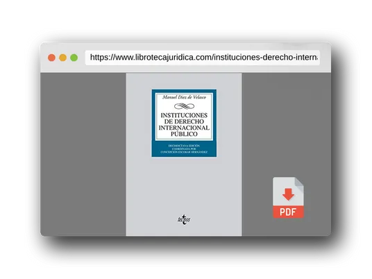 Vista previa del PDF del libro Instituciones de Derecho Internacional público (Derecho - Biblioteca Universitaria de Editorial Tecnos)