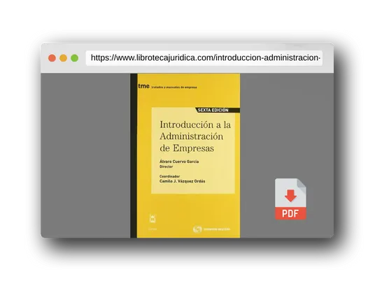 Vista previa del PDF del libro Introducción a la administración de empresas: Incluye CD (Tratados y Manuales de Empresa)
