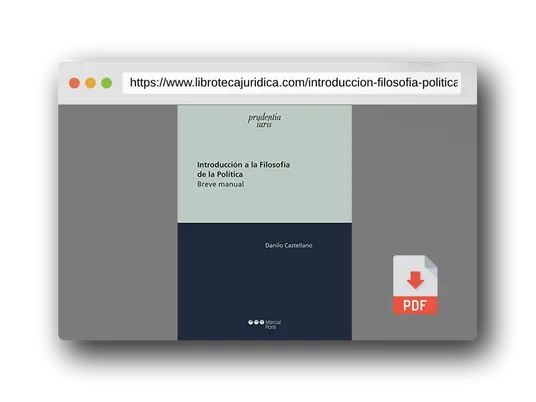 Vista previa del PDF del libro Introducción a la filosofía de la política: Breve manual (Prudentia iuris)