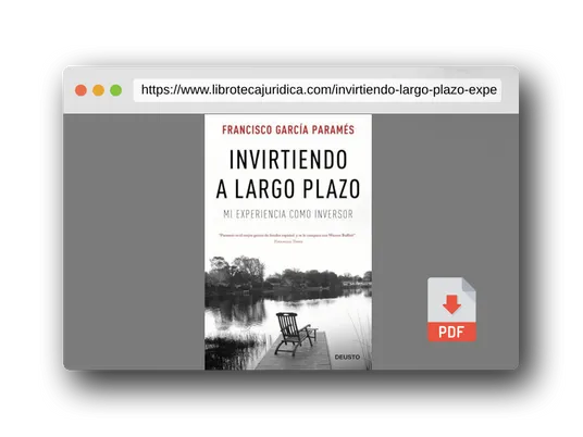 Vista previa del PDF del libro Invirtiendo a largo plazo: Mi experiencia como inversor (Deusto)