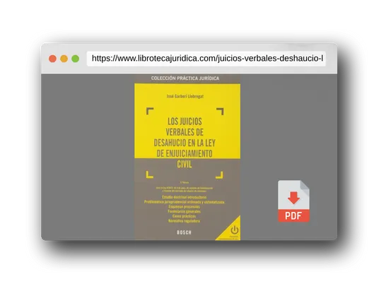 Vista previa del PDF del libro Juicios verbales de deshaucio en la ley de enjuiciamineto civil, Los (3ª ed.): (tras la Ley 4/2013, de 10 de octubre, de medidas de flexibilización y ... alquiler de viviendas). (Práctica jurídica)