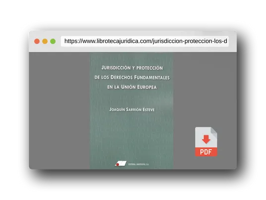 Vista previa del PDF del libro Jurisdicción y protección de los derechos fundamentales en la Unión Europea (FONDO)