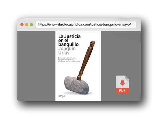 Vista previa del PDF del libro La Justicia en el banquillo (Ensayo)