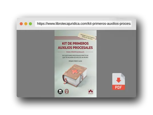 Vista previa del PDF del libro Kit de primeros auxilios procesales: 50 cuestiones procesales prácticas que te sacarán de más de un apuro (biblioteca juridica de bolsillo)