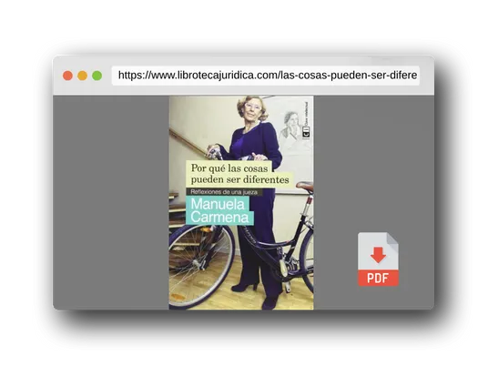Vista previa del PDF del libro Por Qué Las Cosas Pueden Ser Diferentes: Reflexiones de una jueza (MUJERES)