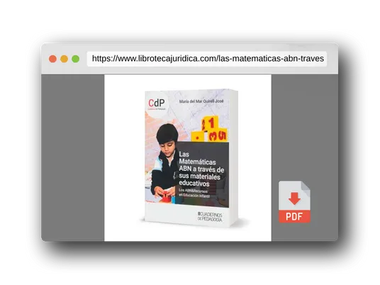 Vista previa del PDF del libro Las matemáticas ABN a través de sus materiales educativos: Los ABN&Recursos en Educación Infantil