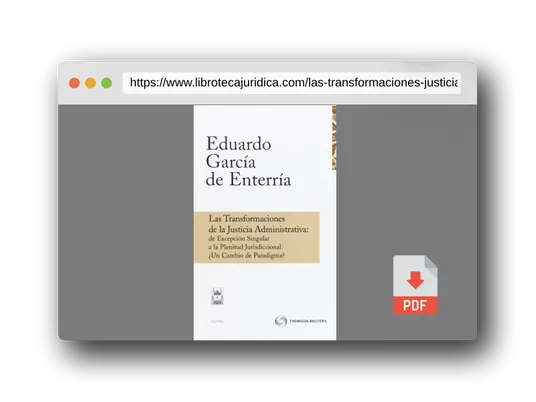 Vista previa del PDF del libro Las transformaciones de la justicia administrativa: de excepción singular a la plenitud jurisdiccional. ¿un cambio de paradigma? (Cuadernos)