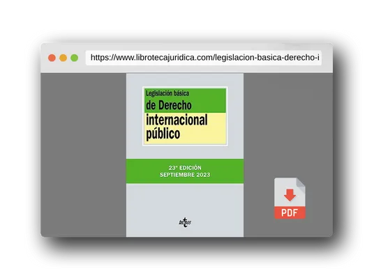 Vista previa del PDF del libro Legislación básica de Derecho Internacional público (Derecho - Biblioteca de Textos Legales)