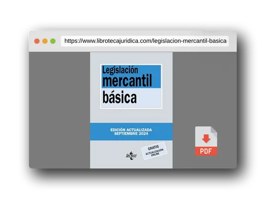 Vista previa del PDF del libro Legislación mercantil básica (Derecho - Biblioteca de Textos Legales)