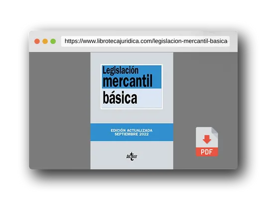 Vista previa del PDF del libro Legislación mercantil básica (Derecho - Biblioteca de Textos Legales)