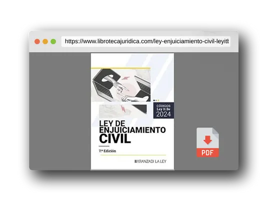 Vista previa del PDF del libro Ley de Enjuiciamiento Civil (LeyItBe) (Código)
