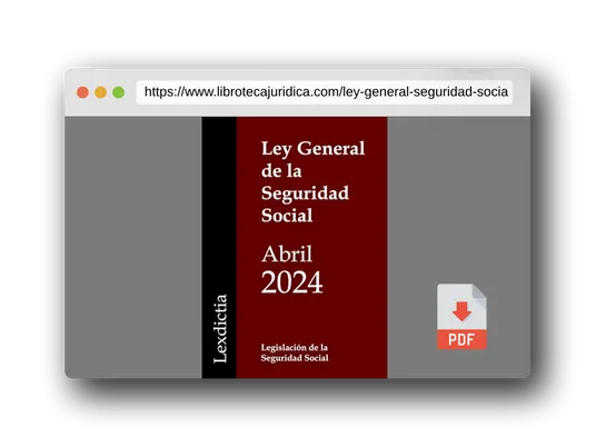 Vista previa del PDF del libro Ley General de la Seguridad Social