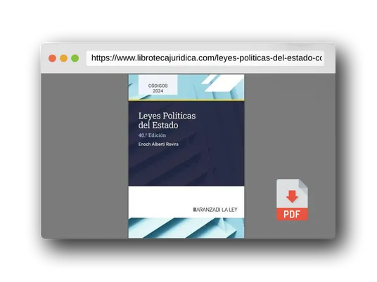 Vista previa del PDF del libro Leyes Políticas del Estado (Código)