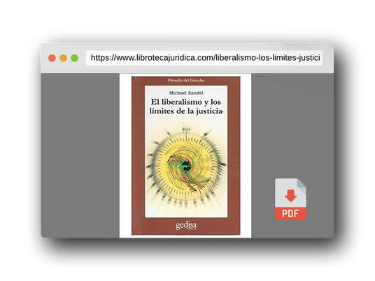 Vista previa del PDF del libro Liberalismo y los limites de la justicia (SIN COLECCION)