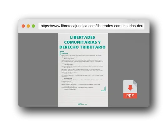 Vista previa del PDF del libro Libertades comunitarias y derecho tributario: Monográfico revista Nueva Fiscalidad. 2023 (SIN COLECCION)