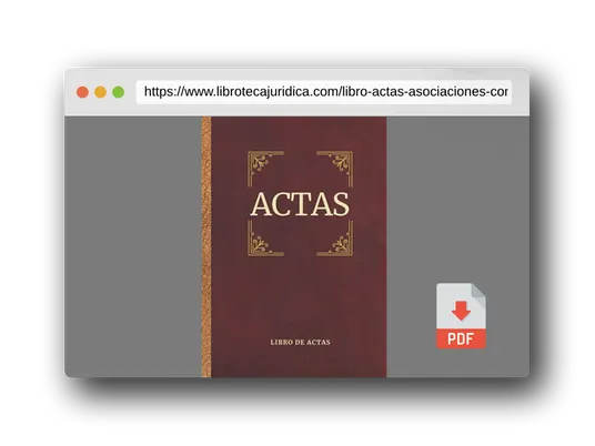 Vista previa del PDF del libro Libro de Actas: Asociaciones, comunidades de vecinos, Fundaciones y Sociedades- A4 (Constitución de sociedad)