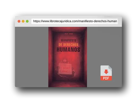 Vista previa del PDF del libro Manifiesto de derechos humanos (Documentos)